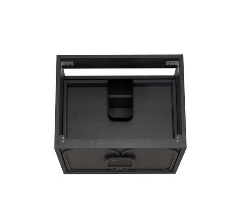 Laguna 600mm Black American Oak Wall Hung Cabinet Only — detail 4