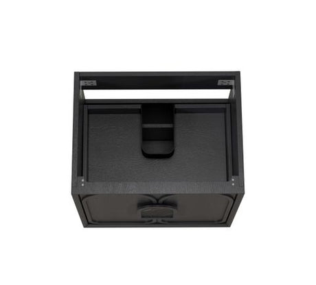 Laguna 600mm Black American Oak Wall Hung Cabinet Only — detail 4