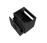 Laguna 600mm Black American Oak Wall Hung Cabinet Only — detail 5