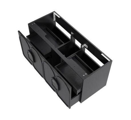 Laguna 1200mm Black American Oak Wall Hung Cabinet Only — detail 8
