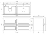 Fremantle Wall-Hung PVC Vanity FM1220WH — detail 5