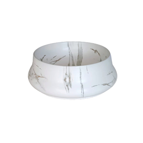 PA4014CRA Above Counter Basin, Matte White Carrara Fine Ceramic Basin(Round: 400*400*140mm)