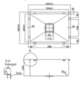 304 Stainless Steel Sink（SLSS-600S）600×450×235mm — detail 2