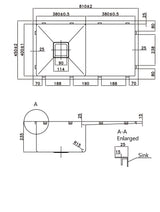 304 Stainless Steel Sink（SLSS-810DS）810×450×235mm — detail 3