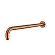 Round Horizontal Shower Arm In Brushed Copper Brushed Copper