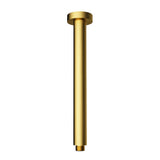 Round Shower Arm Vertical Brushed Gold 300mm Brushed Gold