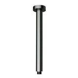 Round Shower Arm Vertical Gunmetal 300mm Gun Metal