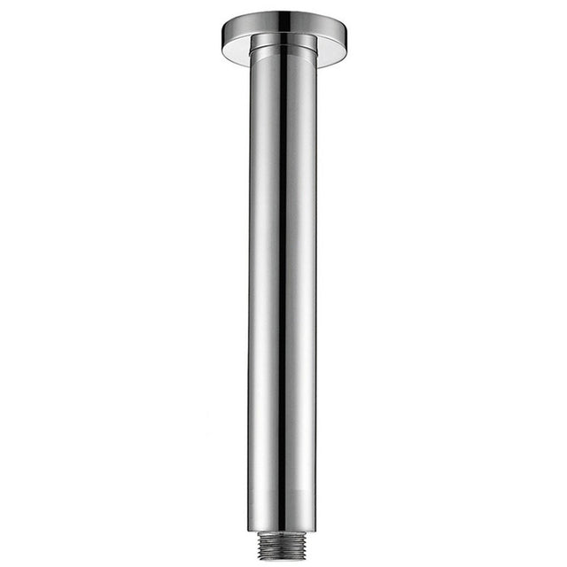 Round Shower Arm Vertical Chrome 200mm Chrome