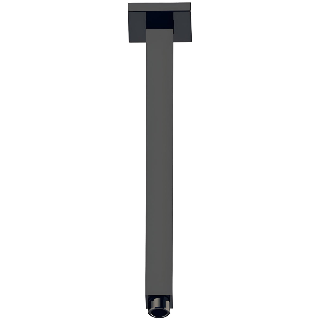 Square Shower Arm Vertical  Matt Black 310mm Matt Black