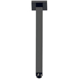 Square Shower Arm Vertical  Matt Black 310mm Matt Black
