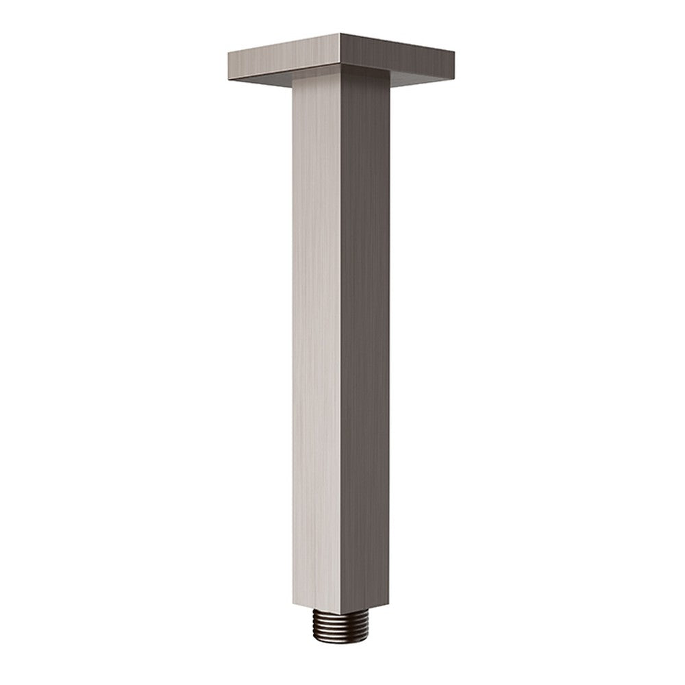 Square Shower Arm Vertical  Brushed Nickel 310mm Brushed Nickel