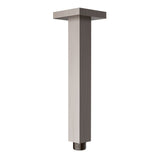 Square Shower Arm Vertical  Brushed Nickel 310mm Brushed Nickel