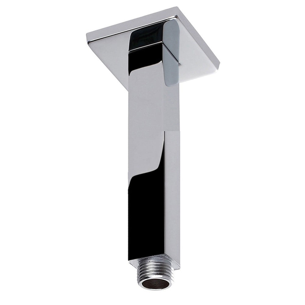 Square Shower Arm Vertical  Chrome 100mm Chrome