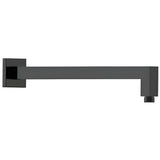 Square Shower Arm Horizontal  Matt Black 400mm Matt Black