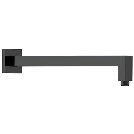 Square Shower Arm Horizontal  Matt Black 400mm Matt Black