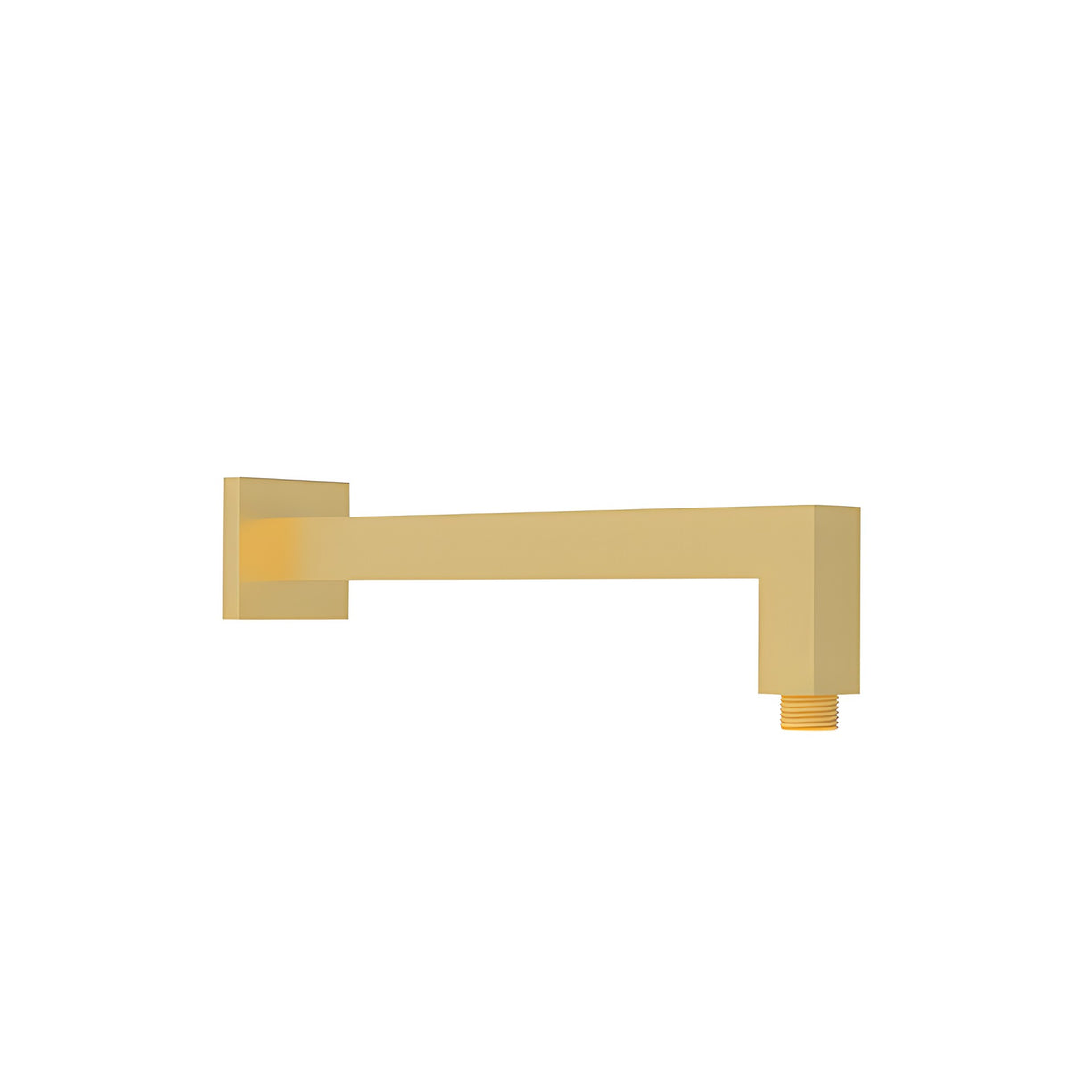 Square Shower Arm Horizontal  Brushed Gold 400mm Brushed Gold