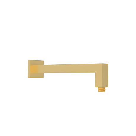 Square Shower Arm Horizontal  Brushed Gold 400mm Brushed Gold