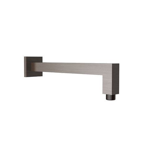 Square Shower Arm Horizontal  Brushed Nickel 400mm Brushed Nickel