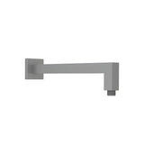 Square Shower Arm Horizontal  Gunmetal 400mm Gun Metal