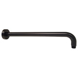 Round Shower Arm Horizontal Matt Black 400mm Matt Black