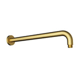 Round Shower Arm Horizontal Brushed Gold 400mm Brushed Gold