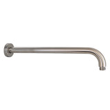 Round Shower Arm Horizontal Brushed Nickel 400mm Brushed Nickel