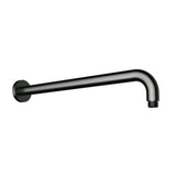 Round Shower Arm Horizontal Gunmetal 400mm Gun Metal