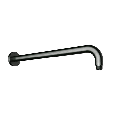 Round Shower Arm Horizontal Gunmetal 400mm Gun Metal