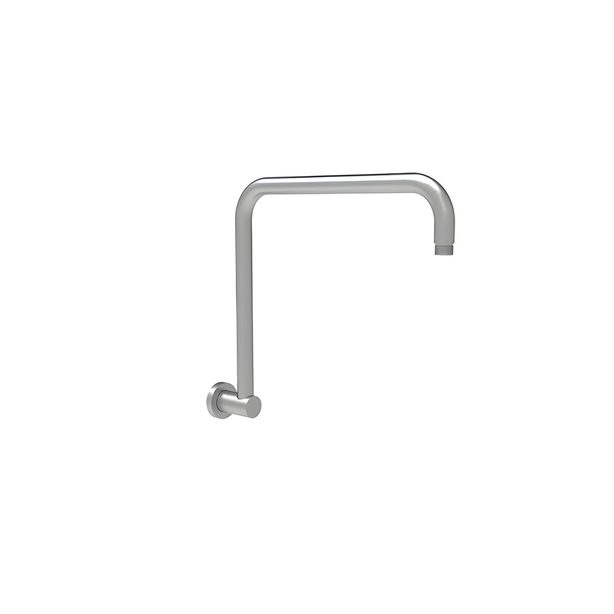 Round Shower Arm High Rise Gunmetal Gun Metal