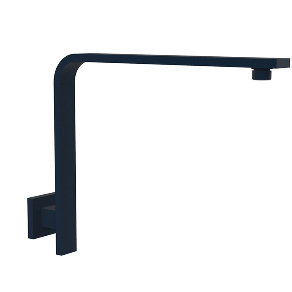 Square Shower Arm High Rise Matt Black Matt Black