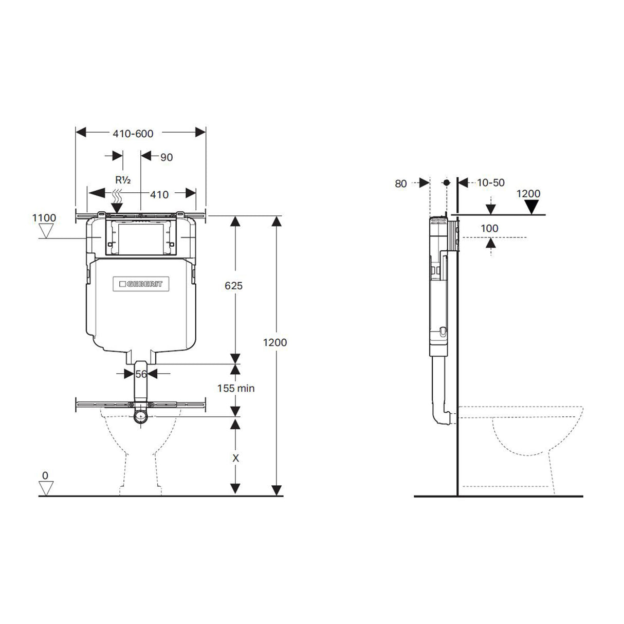 Avery Geberit In Wall Floor Toilet Suite (Sigma8/Kappa + KDK102) — detail 7