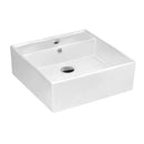 A/Counter Wall Hung Basin 1TH w/OverflowGloss WhiteDimension:410*410*150mm