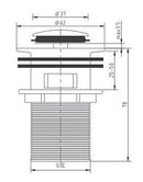 32 mm Pop Up Waste (With Overflow)