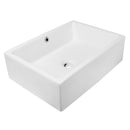 Ceramic Basin  Bench TopGloss White, with Overflow, NTHDimension: 500*355*145mm