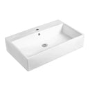 Wall Hung /Above Counter BasinGloss White, with Overflow, 1 Tap HoleDimension: 700*460*165mm