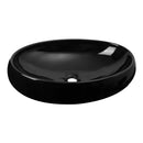 Above Counter Basin Gloss Black No OverflowDimension: 600x400x150mm