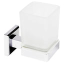 Builders Choice Tumbler Holder Square Glass Chrome