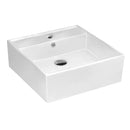 Square Wall Hung Basin 1TH w/OverflowGloss WhiteDimension:380*380*150mm