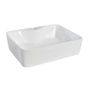 Square Above Counter Basin 1THGloss White, No OverflowDimension: 490*380*130mm