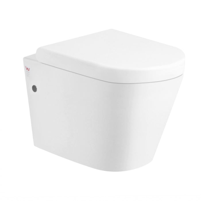 2380 Alzano Wall hung pan Box Rim Flushing Soft Close Thick Seat(ISC28) For use with R&T or Geberit Concealed Cistern with Metal Frame