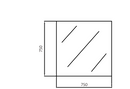 Bevel Edge MirrorSize: 750*750*4 MM