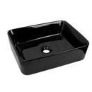 Square Above Counter Basin NTH Gloss Black, No OverflowDimension:480*370*130mm