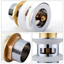 Ceramic pop up waste with overflow32mmWhite ceramic