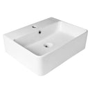 Above counter/Wall Hung Basin 1 Tap Hole, with Overflow Gloss WhiteDimension: 520*420*155mm
