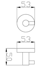 BK405B Rondo single robe hook