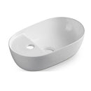 Zero 420 Above Counter Basin 1TH w/Overflow White Gloss