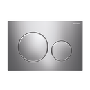 115.882.KH.1Round Sigma 20 Dual-Flush Chrome/ Satin Chrome Trim