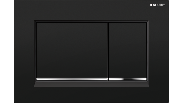 Square Sigma 30 Dual Flush Black/Chrome Trim