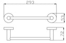Towel bar 250mm(BK402-250B)