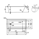 Drop In Shower Bath 1495x750x460